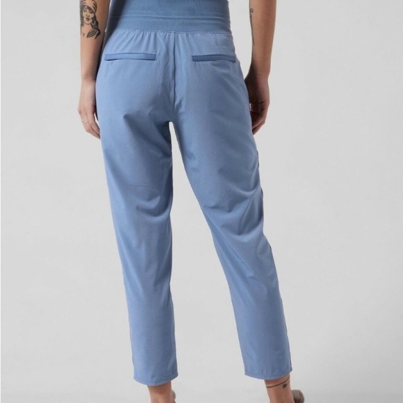 Athleta Nolita Slim Tapered Crop Pant | Cottage Blue - Picture 2 of 8
